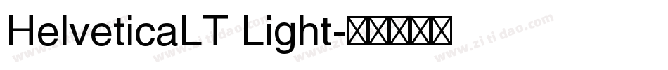 HelveticaLT Light字体转换